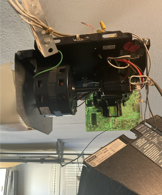Stanley garage door opener broken and aboutt o be replaced by Flash Garage Door Service in 75032 zip code
