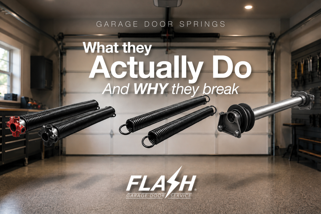 Pictured: Torsion Springs, Extension Springs, Wayne Dalton Torquemaster Spring